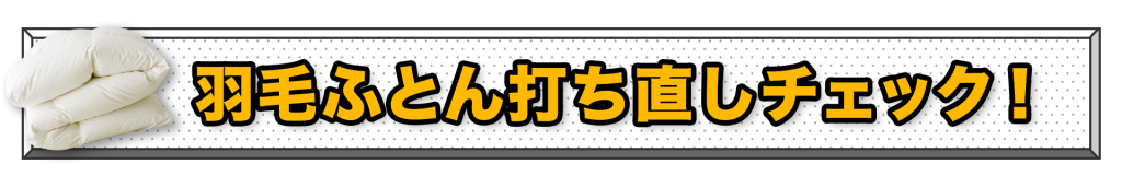 羽毛布団打ち直しチャック