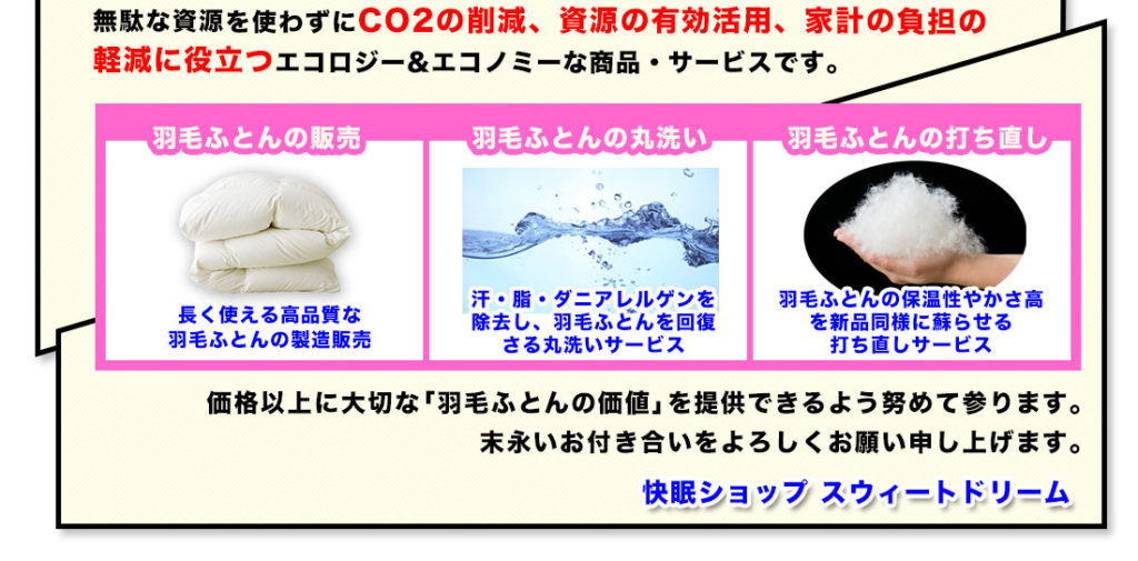 無駄な資源を使わずにCO2削減でエコロジー